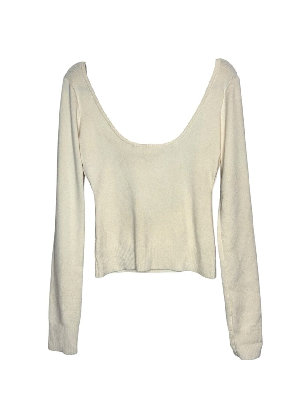 Monse Open Back Scoop Neck Sweater